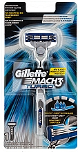 Düfte, Parfümerie und Kosmetik Gillette Fusion Power Rasierer mit 1 Ersatzklinge - Gillette Mach 3 Turbo