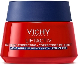 Anti-Aging-Nachtcreme für das Gesicht gegen Pigmentflecken mit Retinol - Vichy LiftActiv B3 — Bild N1
