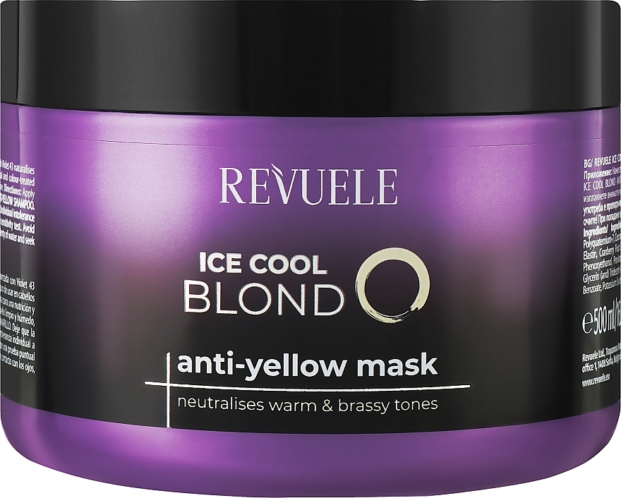 Anti-Gelbstich Haarmaske mit Cranberry-Extrakt - Revuele Ice Cool Blond Anti-Yellow Hair Mask — Bild N1