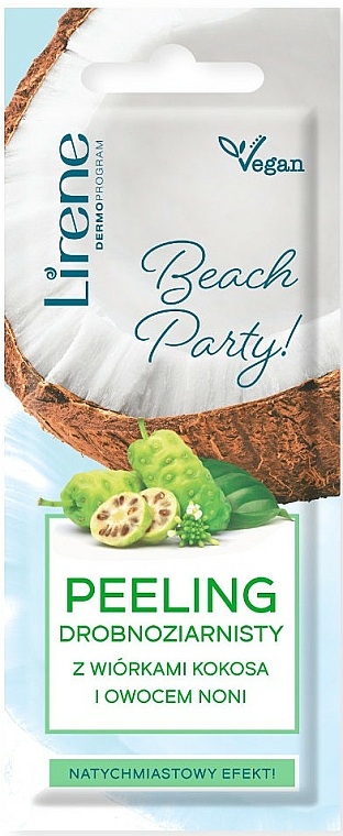 Feinkörniges Gesichrspeeling mit Kokosnuss und Noni-Frucht - Lirene Beach Party! — Bild N1