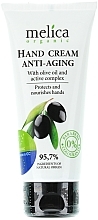 Düfte, Parfümerie und Kosmetik Anti-Aging Handcreme mit Olivenöl und Wirkstoffkomplex - Melica Organic With Hand Cream Anti-Aging