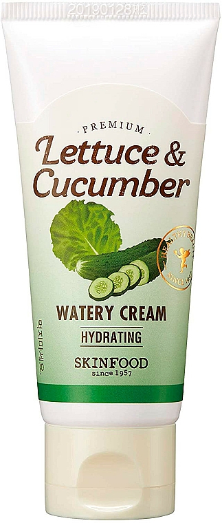 Feuchtigkeitsspendende Gesichtscreme mit Gartenlattich und Gurke - Skinfood Premium Lettuce & Cucumber Watery Cream — Bild N1