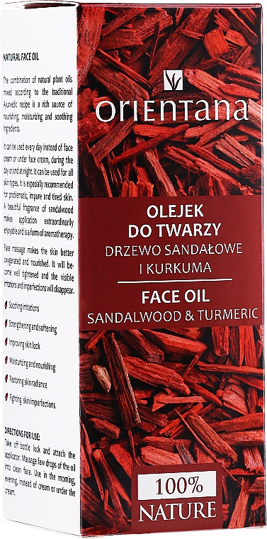Gesichtsöl mit Kurkuma und Sandelholz - Orientana Face Oil Sandalwood & Turmeric — Bild N2
