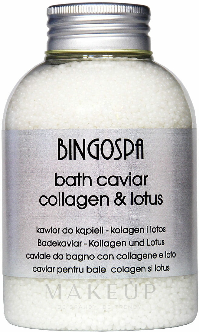 Bad Kaviar mit Lotus und Kollagen - BingoSpa Yoga Bath Caviar Lotus And Collagen — Foto 380 g