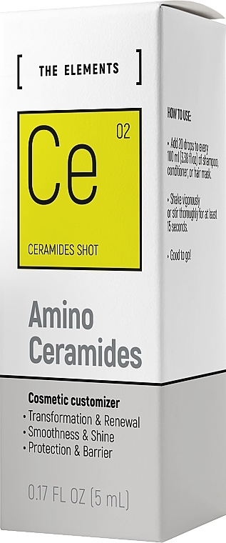 Haarkomplex - Pharma Group Laboratories The Elements Amino Ceramides  — Bild N2