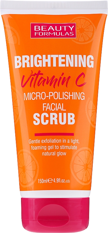 Sanftes aufhellendes Gesichtspeeling mit Vitamin C - Beauty Formulas Brightening Vitamin C Micro-Polishing Facial Scrub