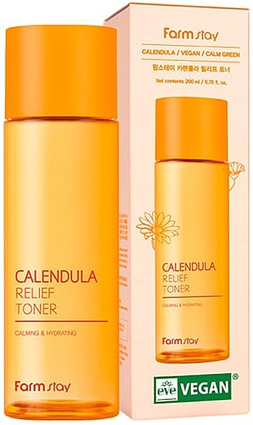 Gesichtstoner mit Ringelblume - Farmstay Calendula Relief Toner — Bild N1