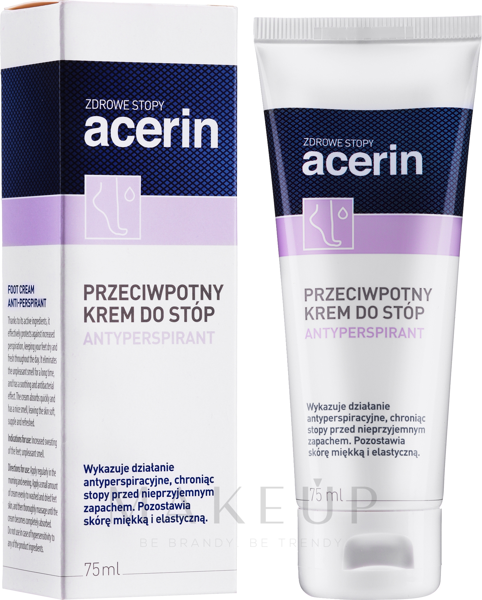 Fußcreme Antitranspirant - Acerin Cream — Foto 75 ml