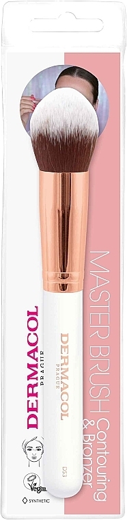 Konturier- und Bronzer-Pinsel - Dermacol Master Brush Rose Gold D53 — Bild N1