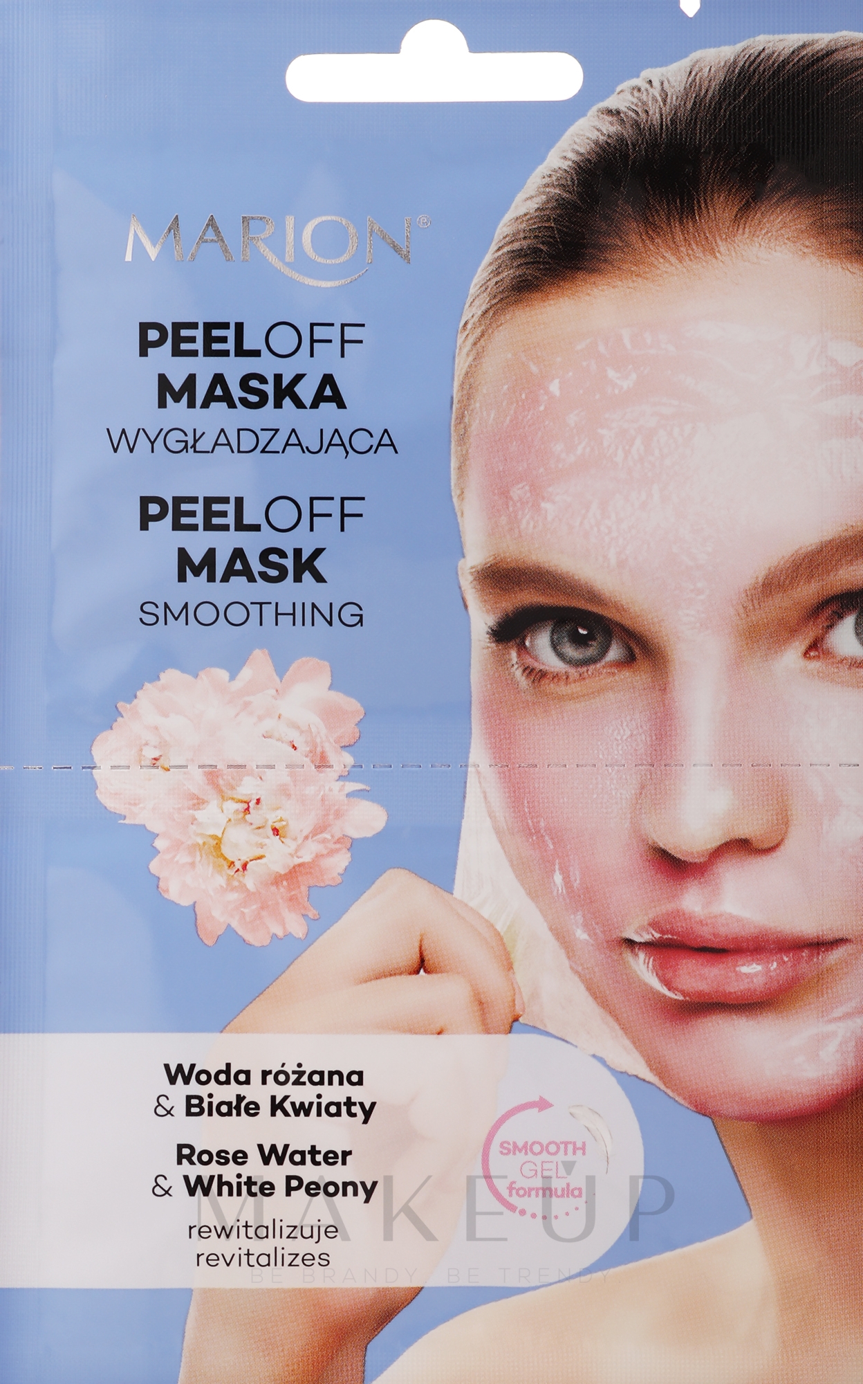 Glättende Gesichtsmaske - Marion Peel-Off Mask Rose Water And White Peony — Bild 18 ml