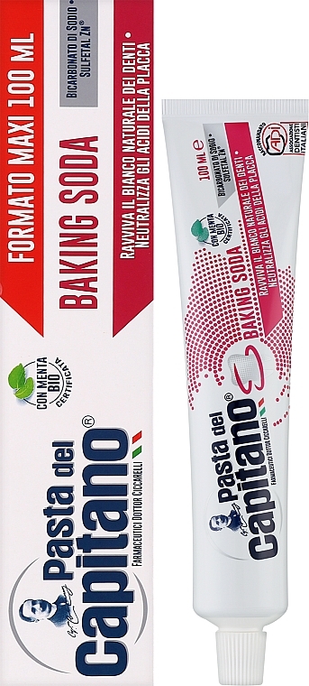 Aufhellende Zahnpasta - Pasta Del Capitano Baking Soda — Bild N2