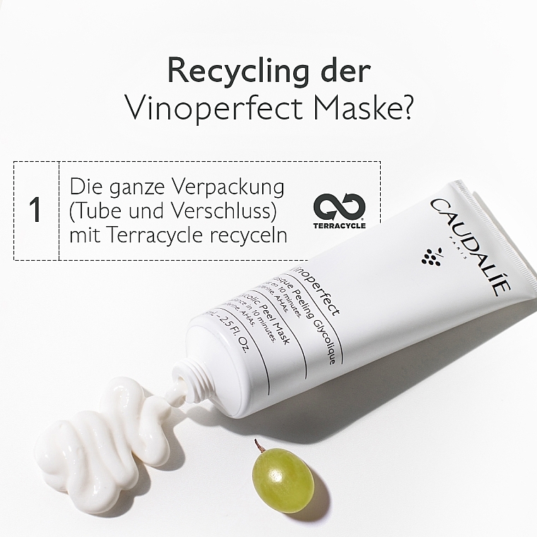 Maske-Peeling für das Gesicht mit Glykolsäure - Caudalie Vinoperfect Glycolic Peel Mask — Bild N7