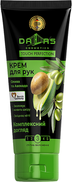 Handcreme mit Oliven und Avocado - Dalas Cosmetics Touch Perfection — Bild N1