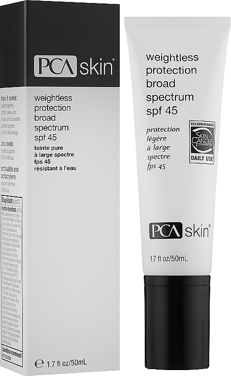 Sonnenschutzcreme für das Gesicht SPF 45 - PCA Skin Weightless Protection Broad Spectrum SPF 45 — Bild N2