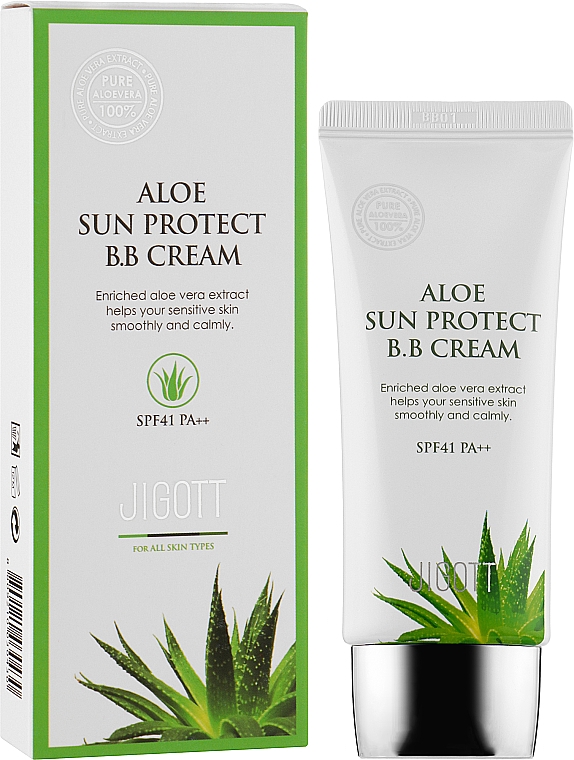 Feuchtigkeitsspendende BB-Creme mit Aloe Vera - Jigott Aloe Sun Protect BB Cream SPF41 — Bild N2