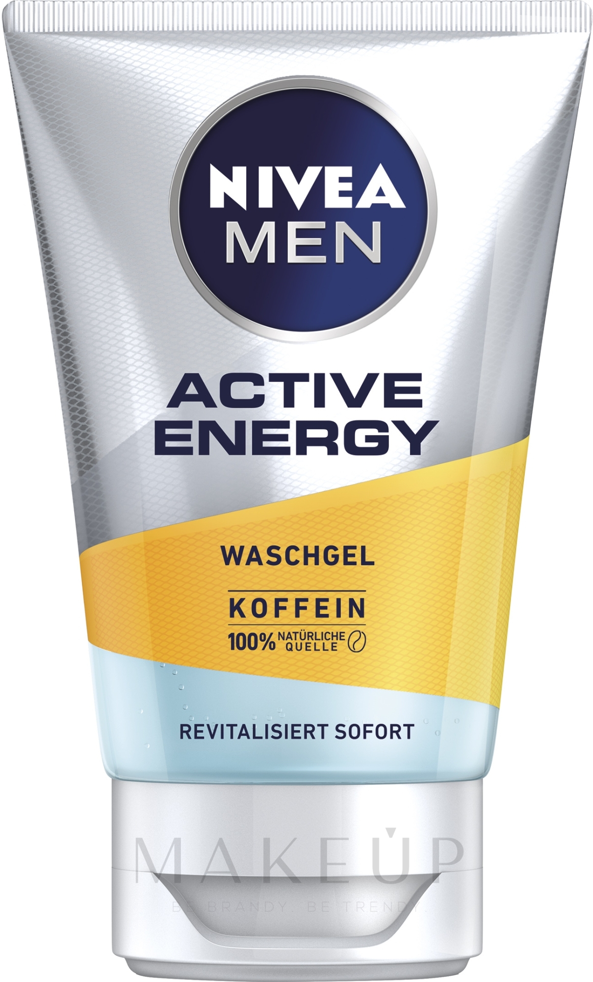 Gesichtswaschgel mit Koffein für Männer - Nivea Men Active Energy Caffeine Face Wash Gel — Foto 100 ml