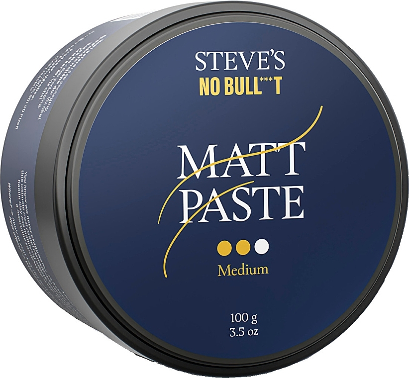 Matte Haarpaste mittlerer Halt - Steve's No Bull***t Matt Paste Medium  — Bild N1
