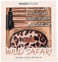 Make-up-Pinsel-Set 4-tlg. - Magic Studio Wild Safari Savage Brush Set — Bild N2