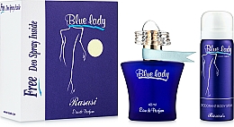 Düfte, Parfümerie und Kosmetik Rasasi Blue Lady - Duftset (Eau de Parfum 40ml + Deospray 50ml)