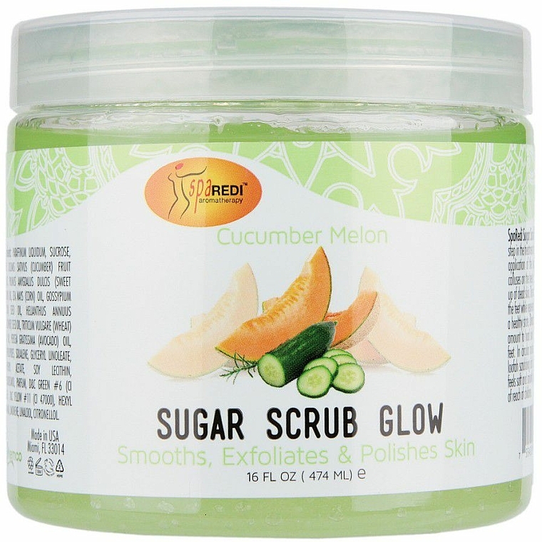 Zuckerpeeling für den Körper - SpaRedi Sugar Scrub Cucumber Melon