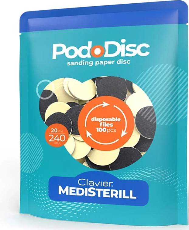 Ersatzscheiben für Pediküre-Disk M 240/20 mm - Clavier Medisterill PodoDisc — Bild N1