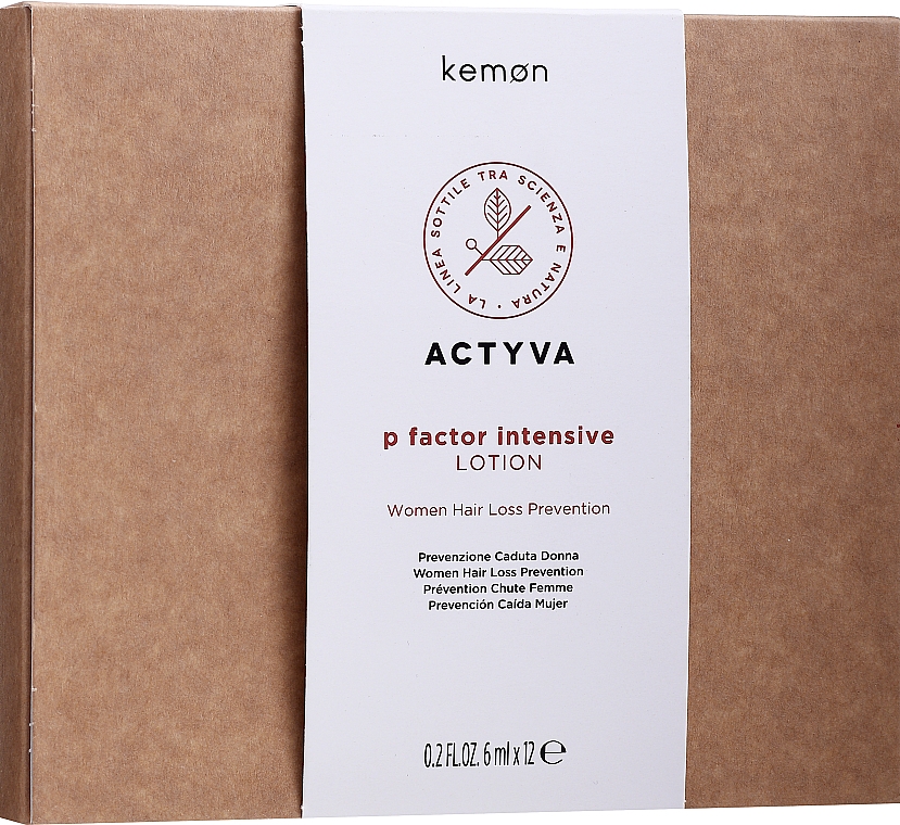 Haarlotion gegen Haarausfall - Kemon Actyva P Factor Lotion Donna Intensive — Bild N1