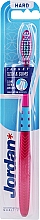 Zahnbürste hart Target rosa mit Zick-Zack - Jordan Target Teeth & Gums Hard — Bild N1