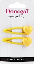 Klick-Klack Haarspange FA-5622 gelbe Herzen - Donegal — Bild N1