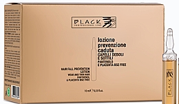 Düfte, Parfümerie und Kosmetik Haarlotion in Ampullen gegen Haarausfall mit Panthenol und Plazenta - Black Professional Line Panthenol & Placenta Lotion