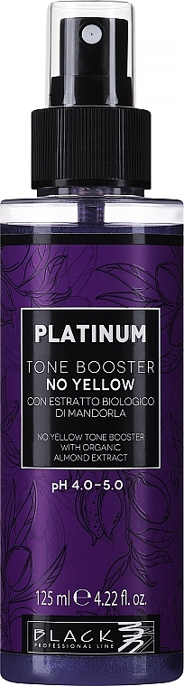 Pflegespray gegen Gelbstich für weißes, blondes oder gebleichtes Haar - Black Professional Line Platinum Tone Booster — Bild N1
