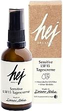 Düfte, Parfümerie und Kosmetik Leichte Tagescreme für das Gesicht - Hej Organic Sensitive Day Cream SPF 15