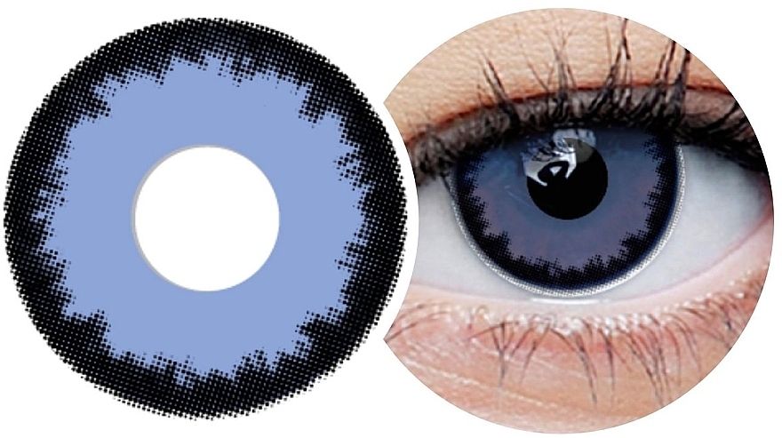 Farbige Kontaktlinsen violett-blau 2 St. - Clearlab ClearColor Phantom Lestat — Bild N2