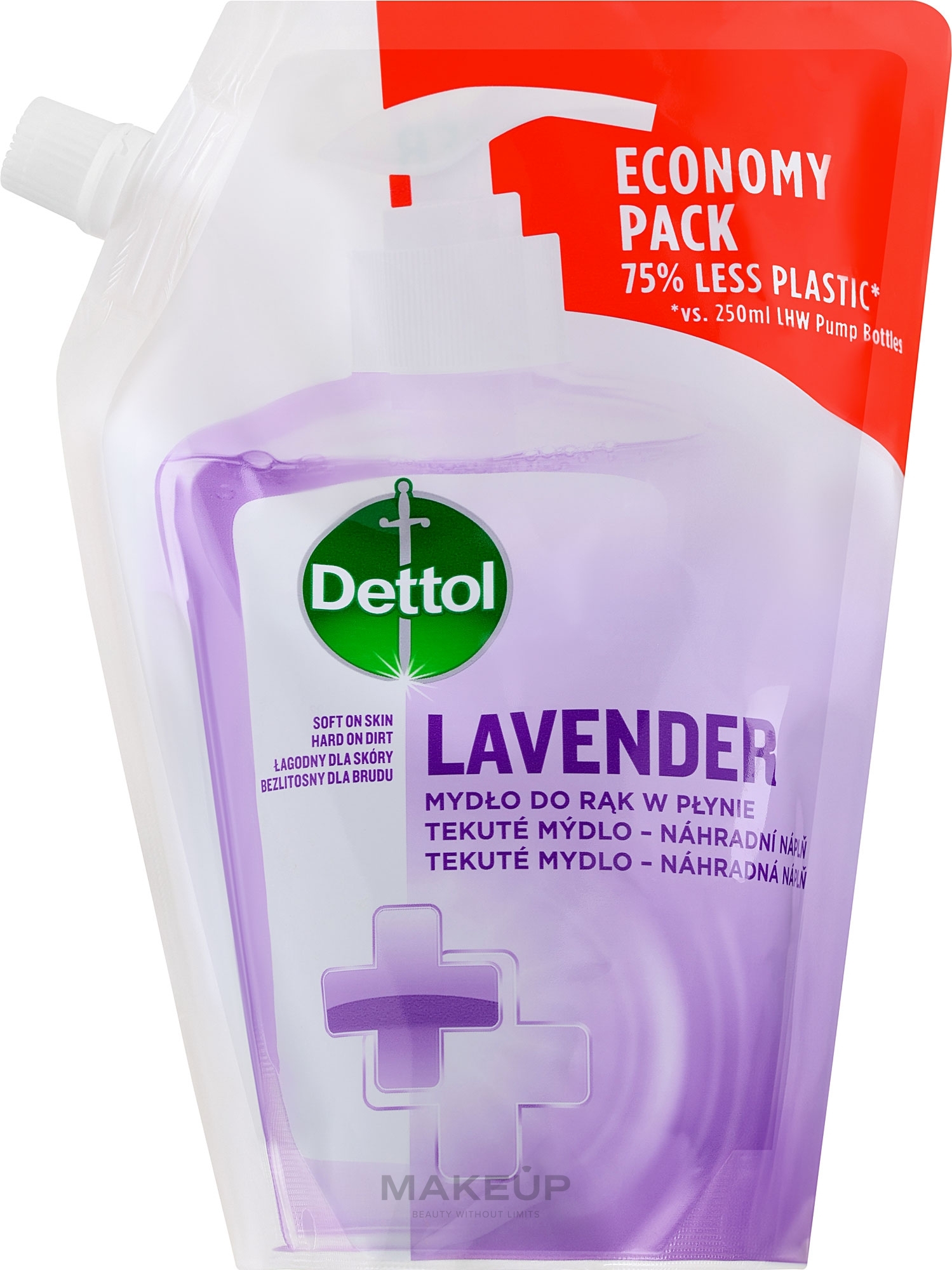 Antibakterielle flüssige Seife mit Extrakt aus Weintraube und Lavendel - Dettol Liquid Soap (Doypack) — Bild 500 ml