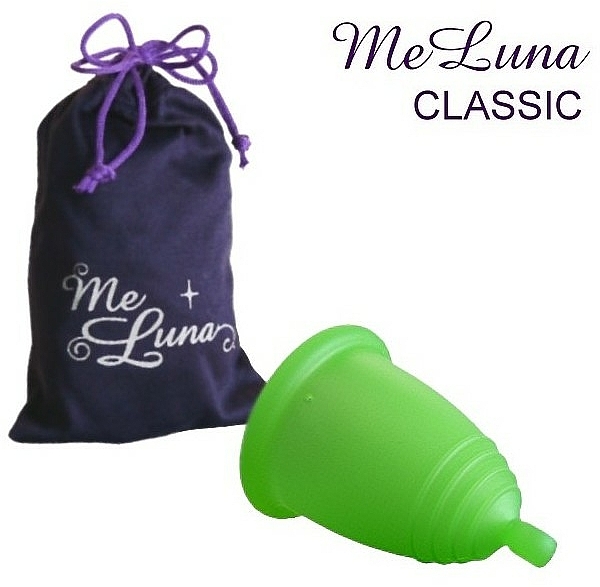 Menstruationstasse Größe L grün - MeLuna Classic Menstrual Cup Ball — Bild N1