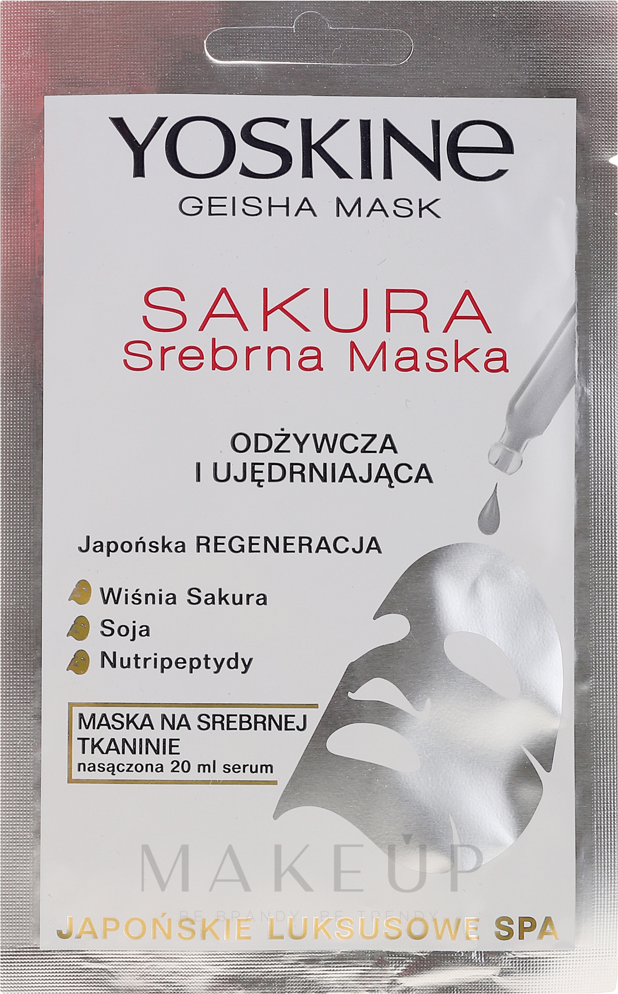 Pflegende und straffende Tuchmaske - Yoskine Geisha Mask Sakura — Bild 20 ml