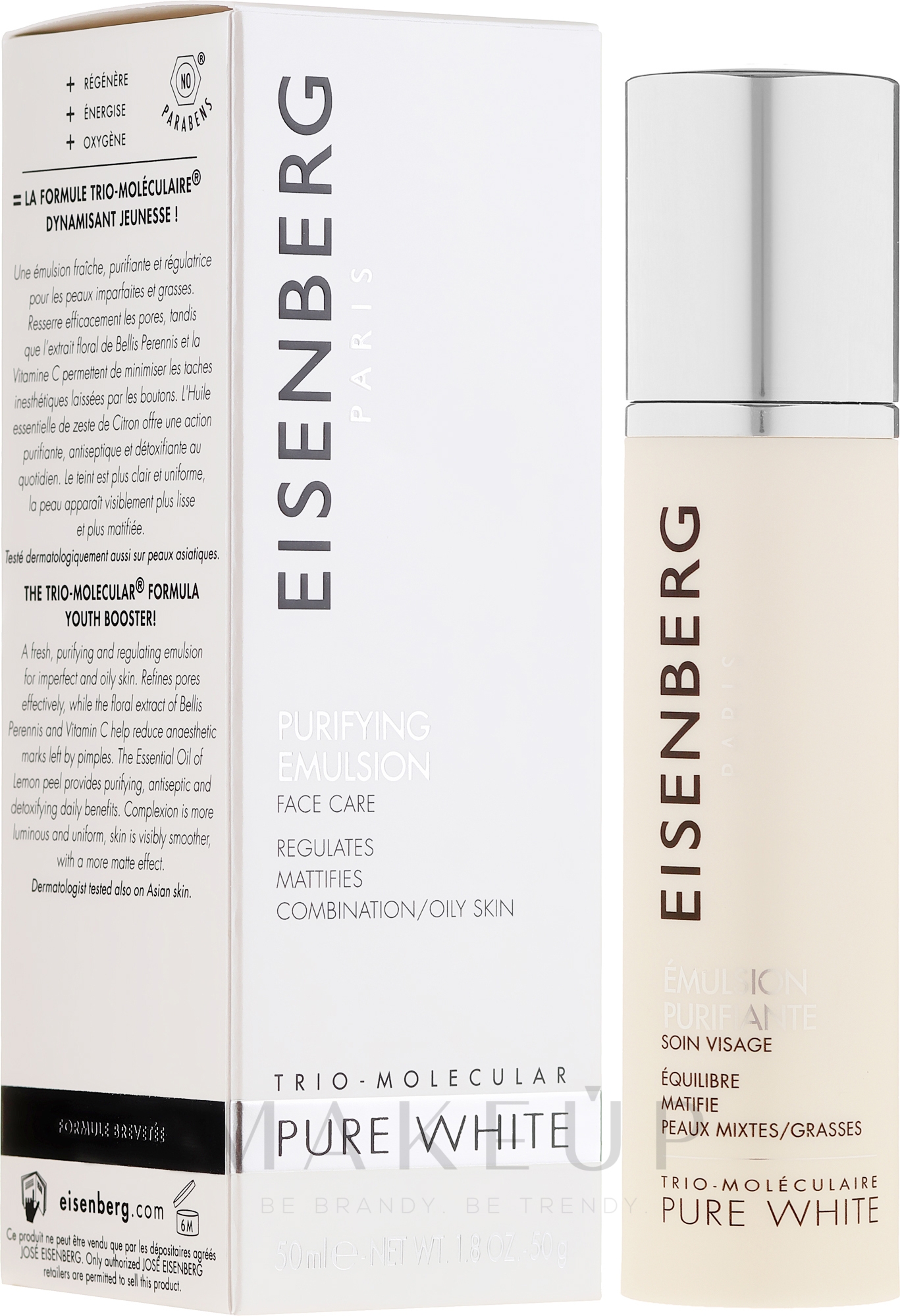 Klärende Gesichtsemulsion mit Gänseblümchen-Extrakt und Vitamin C - Jose Eisenberg Purifying Emulsion — Bild 50 ml