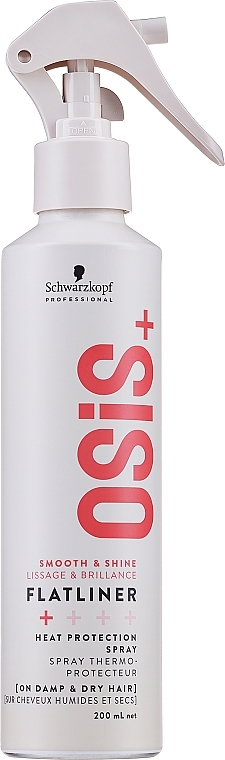 Thermoschützendes Haarspray - Schwarzkopf Professional Osis+ Flatliner Heat Protection Spray — Bild N1