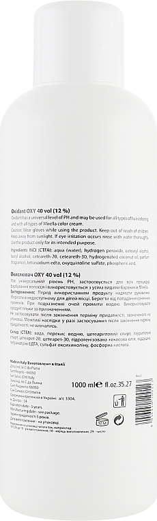 Universelles Oxidationsmittel 12% - Mirella Oxy Vol. 40 — Bild N3