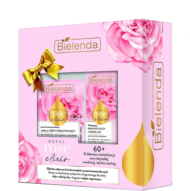 Set - Bielenda Royal Rose Elixir (f/cr/50ml + eye/cr/15ml) — Bild N1