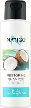 Shampoo für trockenes und geschädigtes Haar mit Kokosnuss - Natigo Repairing Shampoo — Bild N2