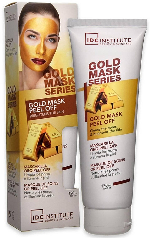 Peel-Off-Maske mit Goldpartikeln - IDC Institute Charcoal Gold Mask Peel Off — Bild N1