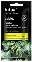 Düfte, Parfümerie und Kosmetik Detox Gesichtsmaske (Mini) - Tolpa Dermo Face Sebio Black Detox Mask