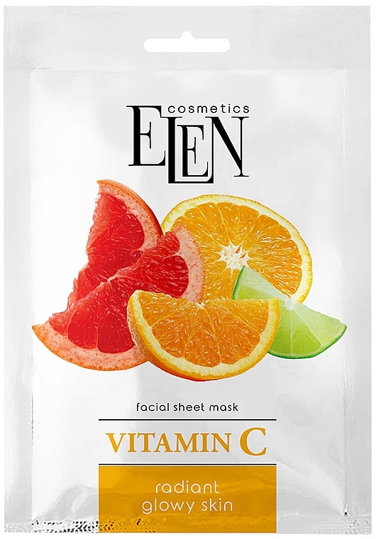 Tuchmaske für das Gesicht - Elen Cosmetics Vitamin C  — Bild N1