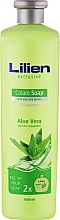 Düfte, Parfümerie und Kosmetik Flüssige Cremeseife "Aloe Vera" - Lilien Aloe Vera Cream Soap (Austauschbare Patrone)