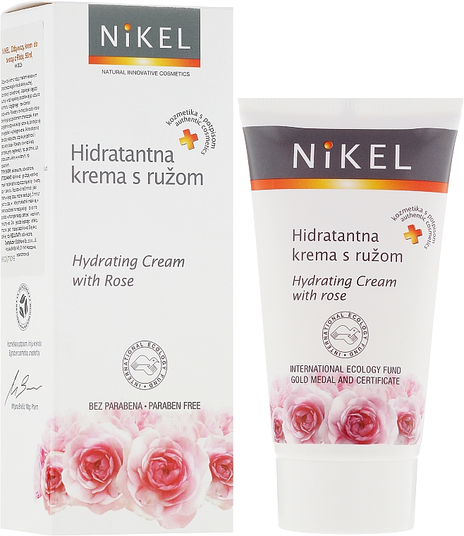 Feuchtigkeitsspendende Gesichtscreme mit Rose - Nikel Hydrating Cream with Rose — Bild N1
