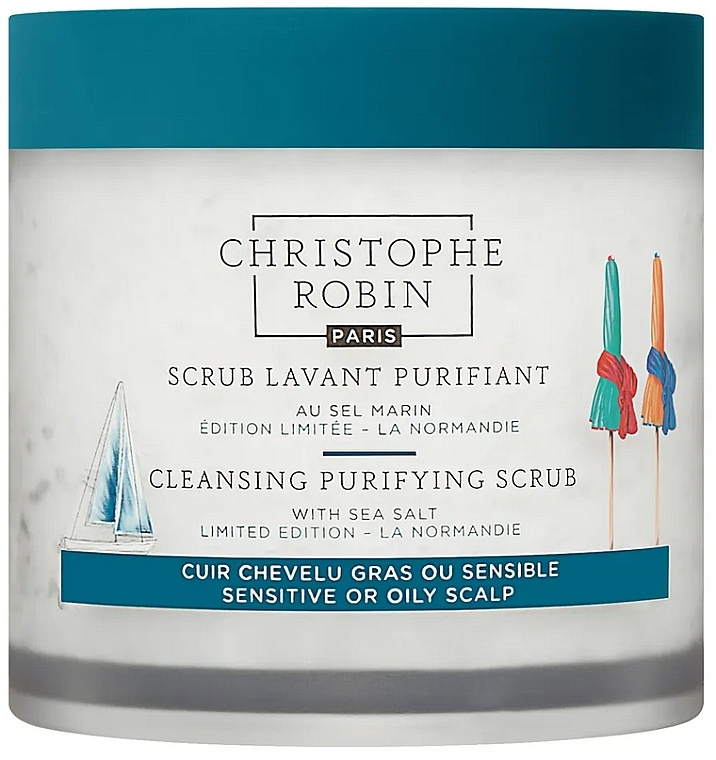 Reinigendes Kopfhautpeeling - Christophe Robin Cleansing Purifying Scrub With Sea Salt  — Bild N1