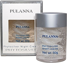 Düfte, Parfümerie und Kosmetik Nachtcreme für das Gesicht mit Silberpartikeln - Pulanna Phytosilver Night Cream