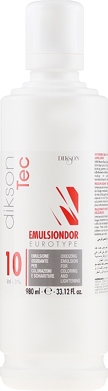 Entwicklerlotion 10 Vol (3%) - Dikson Tec Emulsiondor Eurotype 10 Volumi — Bild N2