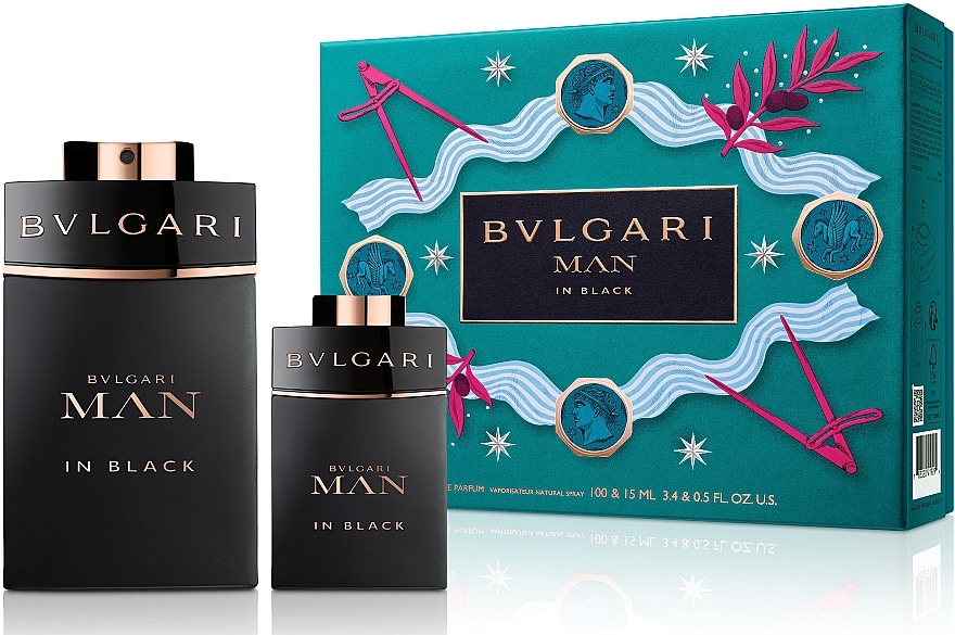 Bvlgari Man In Black - Duftset (Eau de Parfum 100ml + Eau de Parfum 15ml) — Bild N1