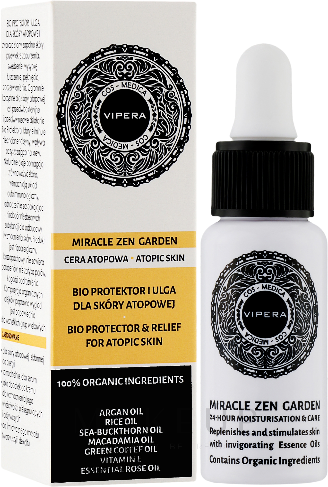 Beruhigendes Bio Gesichtsöl für atopische Haut - Vipera Cos-Medica Miracle Zen Garden Bio Protector & Relief For Atopic Skin — Bild 20 ml